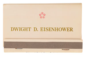 Lot #98 Dwight D. Eisenhower Matchbooks and Signature - Image 4