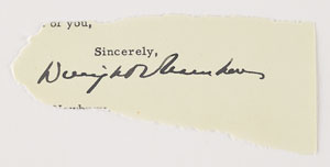 Lot #97 Dwight D. Eisenhower Inauguration Police Badge, Program, and Signature - Image 3