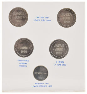 Lot #101 Dwight D. Eisenhower Travel Tokens and Signature - Image 1