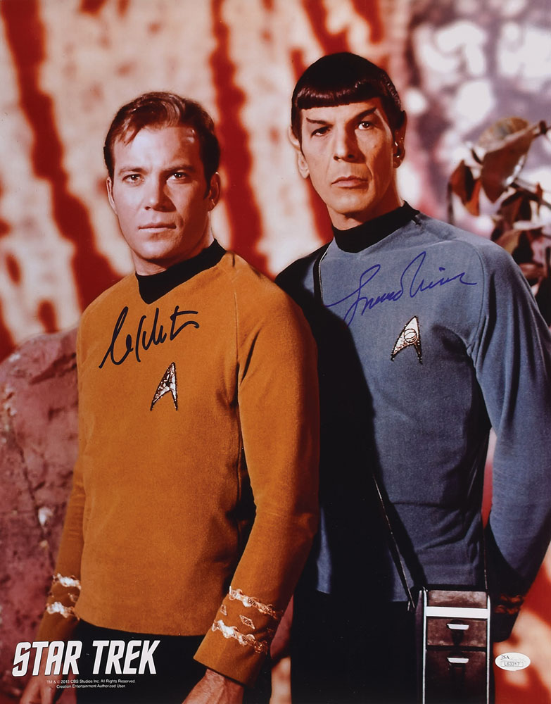Lot #9522  Star Trek: Shatner and Nimoy Signed Photograph