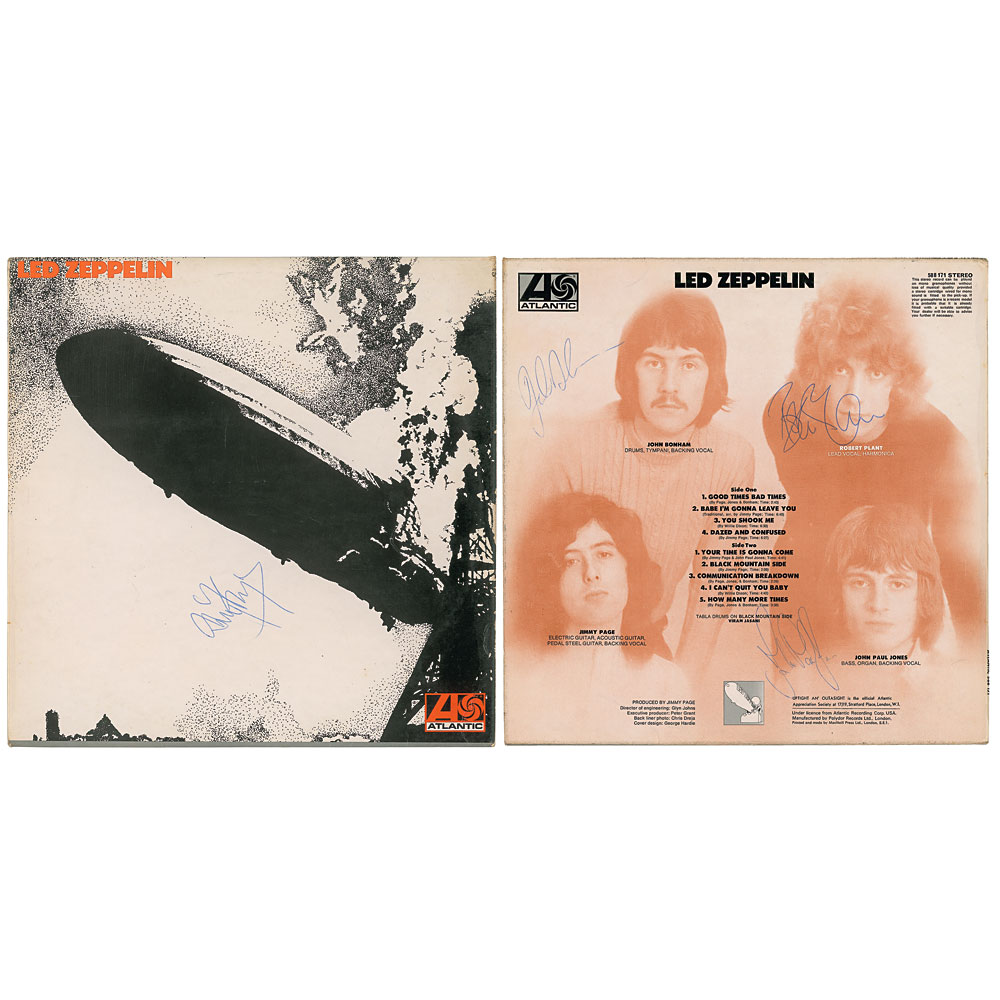 Råd uafhængigt banjo Led Zeppelin Signed Album | Sold for $22,956 | RR Auction
