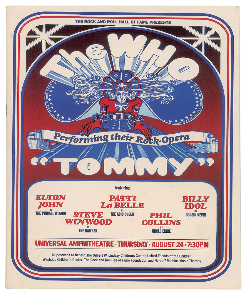 Lot #9032 The Who and Elton John 'Tommy' Program