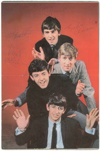 Lot #9054  Beatles Signed Magazine