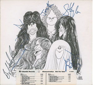 Lot #9225  Aerosmith Signed Album