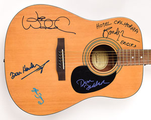 Lot #9202 The Eagles Signed Guitar - Image 2