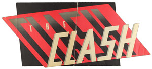 Lot #9120 The Clash 1980 Cardboard Poster - Image 1