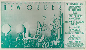 Lot #9124  New Order 1984 England Tour Poster - Image 1