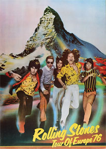 Lot #9223  Rolling Stones 1976 European Tour Poster - Image 1