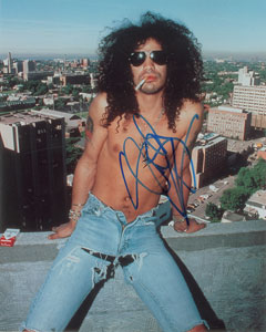 Lot #9430  Guns N' Roses: Slash Signed Photograph - Image 1