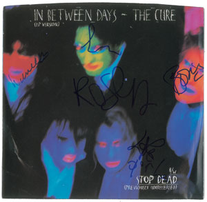 Lot #9402 The Cure Signed 45 RPM Record