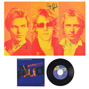 Lot #9469 The Police Signed 45 RPM Record - Image 1