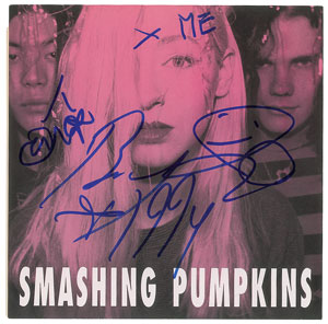 Lot #9477  Smashing Pumpkins Signed 45 RPM Record - Image 1
