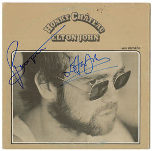 Lot #9436 Elton John and Bernie Taupin Signed Album - Image 1