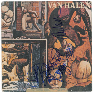 Lot #9380  Van Halen Signed Album