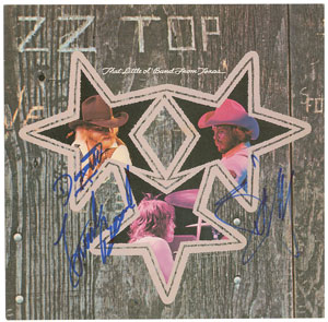 Lot #9493  ZZ Top Signed Album - Image 1