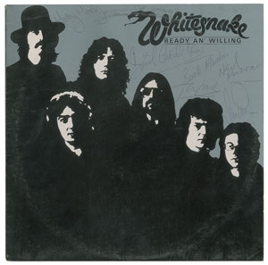 Lot #9256  Whitesnake Signed Album
