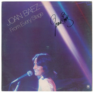 Lot #9001 Joan Baez Signed Album