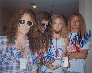 Lot #9308  Alice in Chains Signed Photograph