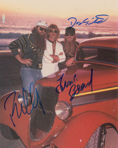 Lot #9494  ZZ Top Signed Photograph - Image 1