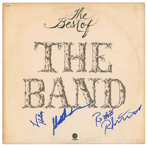 Lot #9309 The Band Signed Album