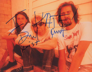 Lot #9350  Nirvana Signed Photograph
