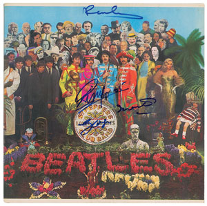 Lot #9312  Beatles: McCartney, Starr, and Martin Signed Album