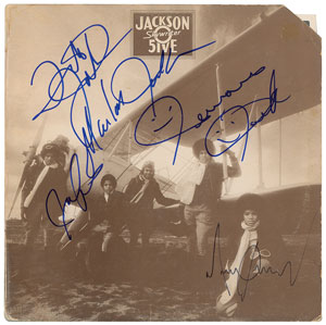 Lot #9336 The Jackson 5 Signed Album