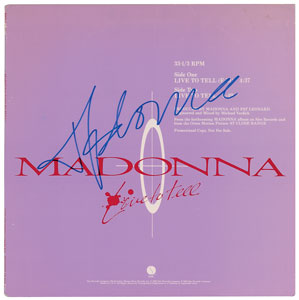Lot #9342  Madonna Signed Album