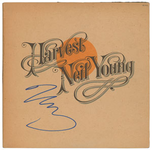 Lot #9491 Neil Young Signed Album