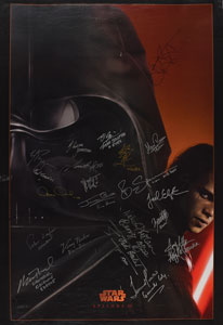 Lot #9523  Star Wars: Episode III - Revenge of the Sith Signed Poster