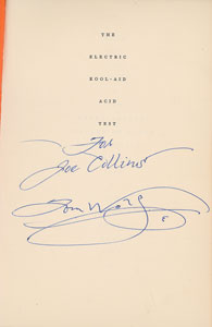Lot #9559 Tom Wolfe Signed Book