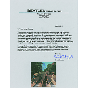 Lot #9311  Beatles: Harrison, McCartney, and Starr Signed Album - Image 2