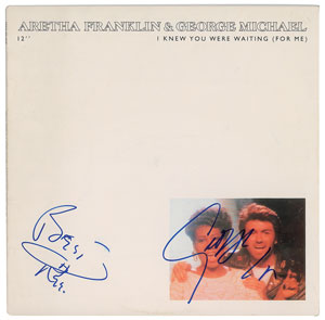 Lot #9424 Aretha Franklin and George Michael Signed Album - Image 1