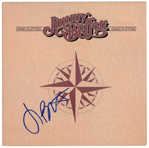 Lot #9397 Jimmy Buffett Signed Album