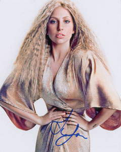 Lot #9448  Lady Gaga Signed Photograph - Image 1