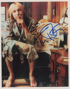 Lot #9355 Tom Petty Signed Photograph - Image 1