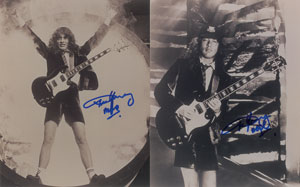 Lot #9386  AC/DC: Angus Young Signed Photographs - Image 1