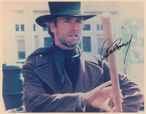 Lot #9417 Clint Eastwood Signed Photograph - Image 1