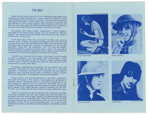 Lot #9029 The Who Six Nights of 'Tommy' Fillmore East Program - Image 3