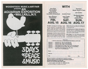 Lot #9024  Woodstock: John Mayall Fillmore East Program - Image 3