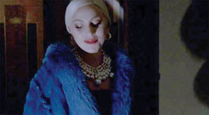 Lot #9304  Lady Gaga's Screen-Worn Blue Fur Coat from American Horror Story - Image 4