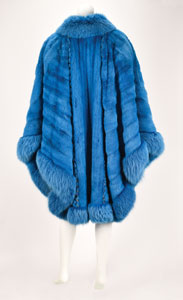 Lot #9304  Lady Gaga's Screen-Worn Blue Fur Coat from American Horror Story - Image 8