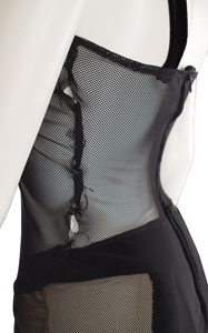 Lot #9268  Cher's Personally-Worn Black Fishnet Dress Bodysuit - Image 4