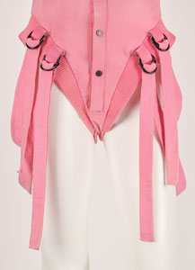 Lot #9285 Bebe Rexha's Stage-Worn Pink Denim Bodysuit - Image 4