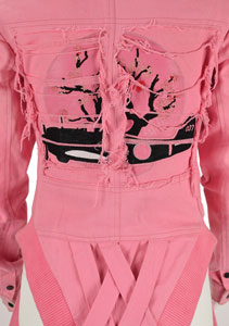 Lot #9285 Bebe Rexha's Stage-Worn Pink Denim Bodysuit - Image 5