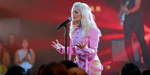 Lot #9285 Bebe Rexha's Stage-Worn Pink Denim Bodysuit - Image 7