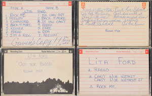 Lot #9232 Lita Ford Collection of (4) Demo Tapes - Image 2