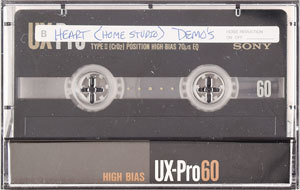 Lot #9237  Heart Home Studio Demo Cassette Tape - Image 2