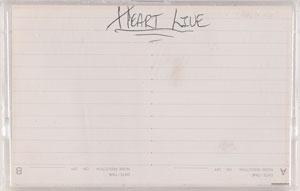 Lot #9238  Heart Live 1987 Sound Board Cassette Tape - Image 2