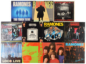 Lot #9159  Ramones Group of (10) Albums